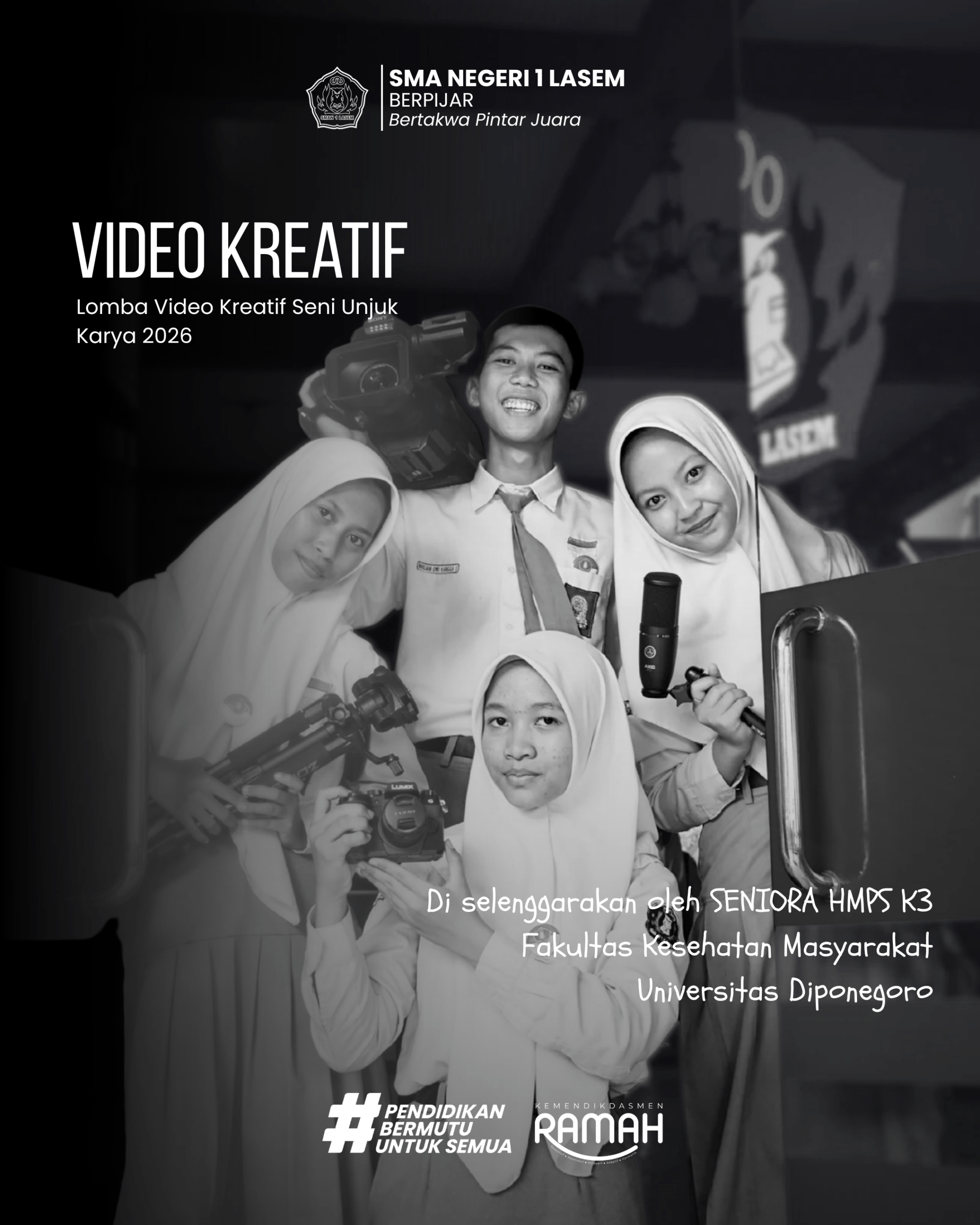 Tim Jurnalistik SMAN 1 Lasem Raih Juara 1 Lomba Video Kreatif Seni Unjuk Karya 2026 Tingkat Nasional